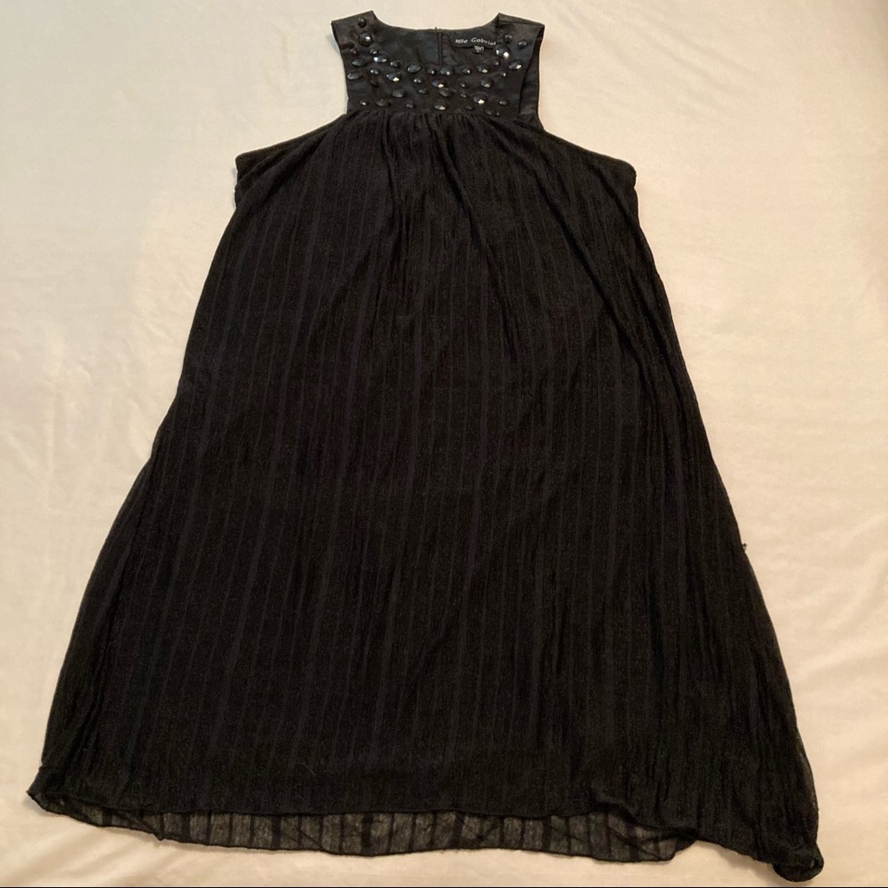 New MLLE GABRIELLE Embellished Mini Halter Dress